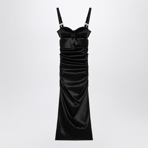 Dolce & Gabbana Dolce & Gabbana Dolce&Gabbana Draped black dress with bra detail