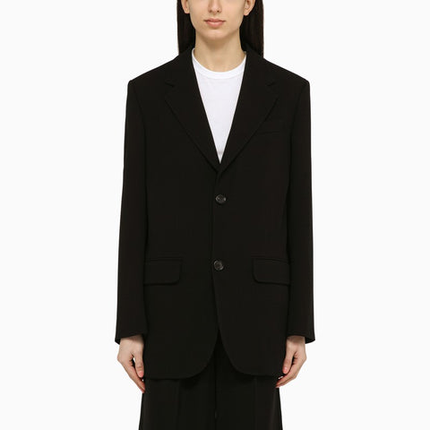 Ami Paris Ami Paris Black single-breasted jacket in wool