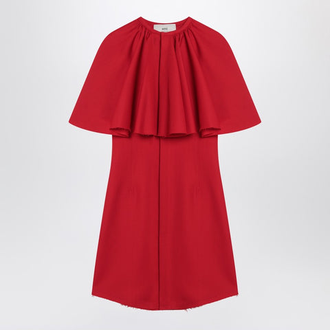 Ami Paris Ami Paris Mini red wool dress
