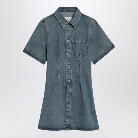 Ami Paris Ami Paris Mini dress Ami de Coeur in denim