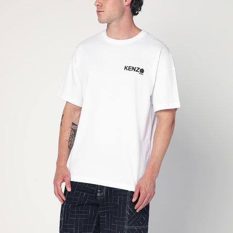 Kenzo KENZO White cotton T-shirt with logo