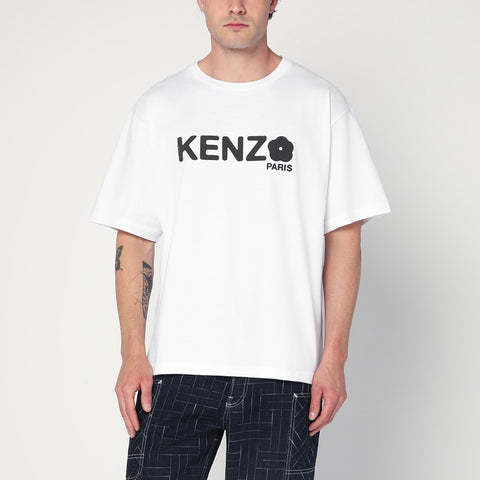 Kenzo KENZO White cotton T-shirt with logo