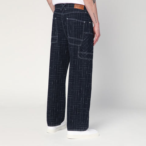 Kenzo Kenzo Waves blue cargo jeans