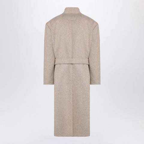 Fear of God Fear of God Beige mélange double-breasted coat