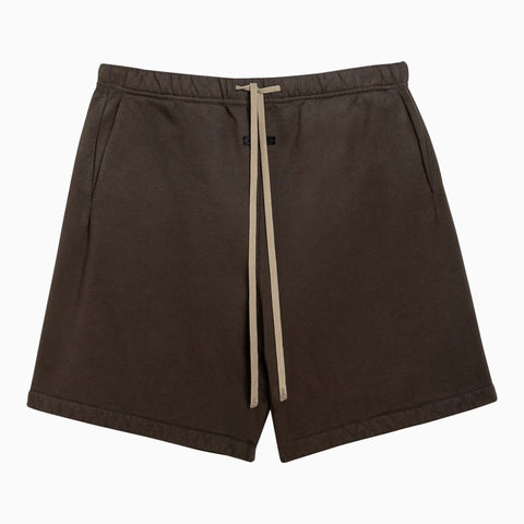 Fear of God Fear of God Olive green cotton drawstring shorts