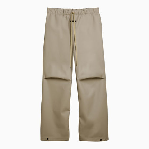 Fear of God Fear of God Rubberized wide-leg trousers Dune