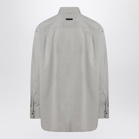 Fear of God Fear of God Grey dove grey mélange cotton shirt
