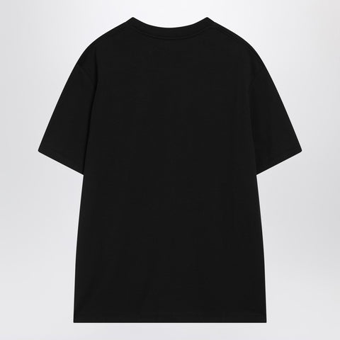Balmain Balmain Black cotton crewneck t-shirt with logo