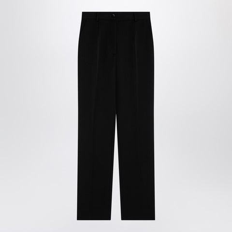 Dolce & Gabbana Dolce & Gabbana Dolce&Gabbana Black wool gabardine tuxedo trousers