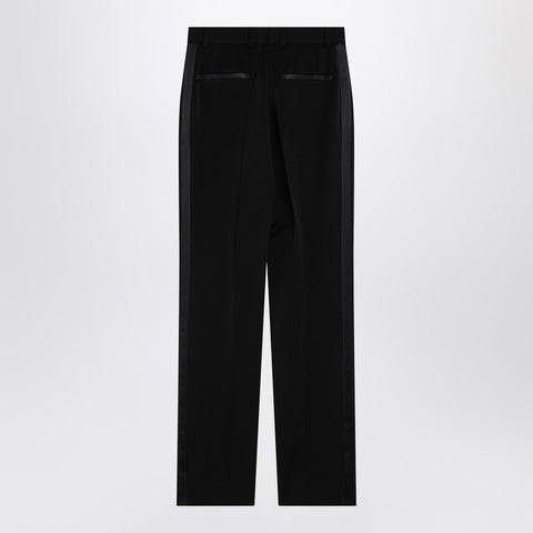 Dolce & Gabbana Dolce & Gabbana Dolce&Gabbana Black wool gabardine tuxedo trousers