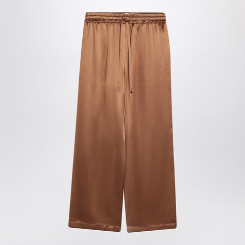 Dolce & Gabbana Dolce & Gabbana Dolce&Gabbana Brown silk pyjama trousers