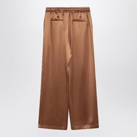 Dolce & Gabbana Dolce & Gabbana Dolce&Gabbana Brown silk pyjama trousers