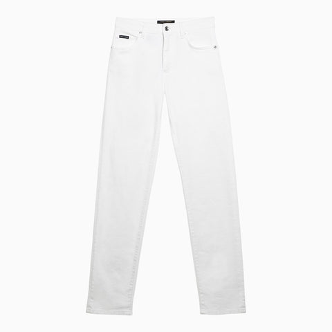 Dolce & Gabbana Dolce & Gabbana Dolce&Gabbana Regular white cotton pants