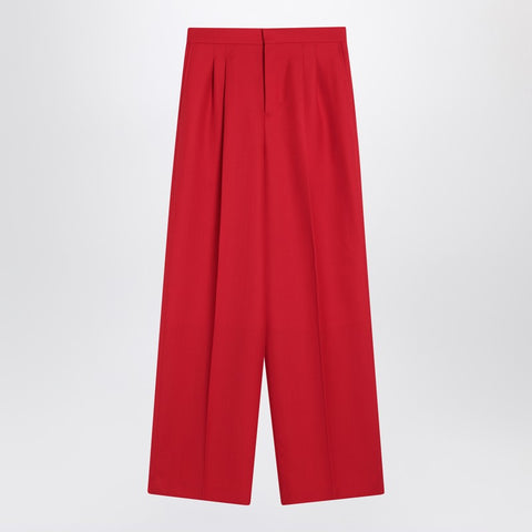 Ami Paris Ami Paris Wide-leg red wool trousers