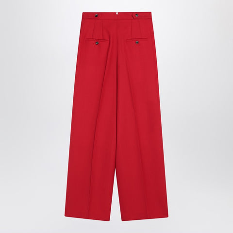 Ami Paris Ami Paris Wide-leg red wool trousers