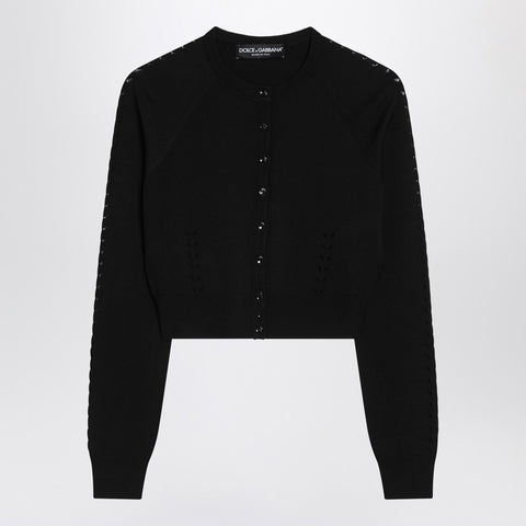 Dolce & Gabbana Dolce & Gabbana Dolce&Gabbana Black cardigan with punched details