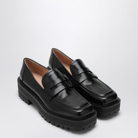 Gianvito Rossi Gianvito Rossi Black leather loafer
