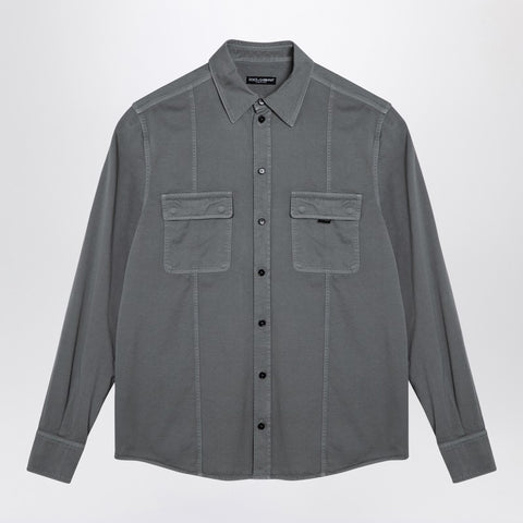 Dolce & Gabbana Dolce & Gabbana Dolce&Gabbana Grey cotton over shirt
