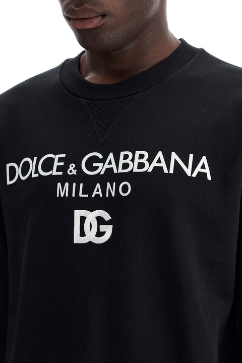 Dolce & Gabbana Dolce & Gabbana "round neck sweatshirt with dg embroidery and lettering