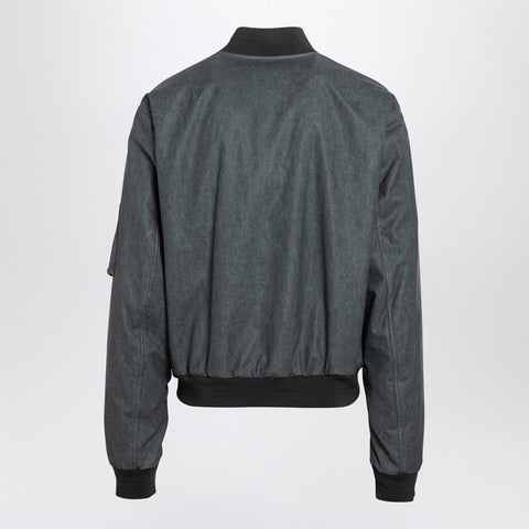 Dolce & Gabbana Dolce & Gabbana Dolce&Gabbana Light grey linen bomber jacket