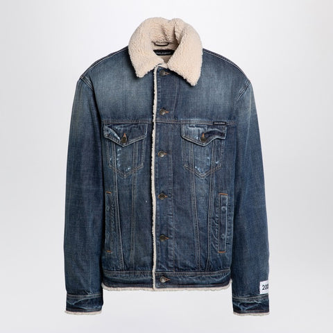 Dolce & Gabbana Dolce & Gabbana Dolce&Gabbana Denim and shearling jacket