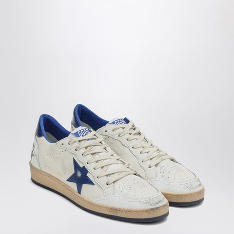 Golden Goose Golden Goose White/metallic blue Ballstar sneakers