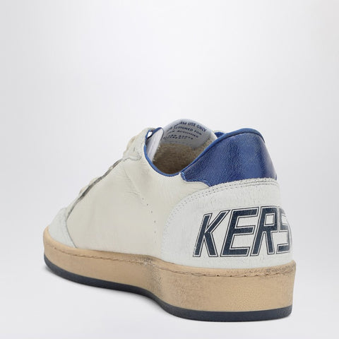 Golden Goose Golden Goose White/metallic blue Ballstar sneakers