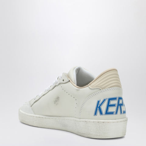 Golden Goose Golden Goose White/bluette/wood ash Ballstar sneakers