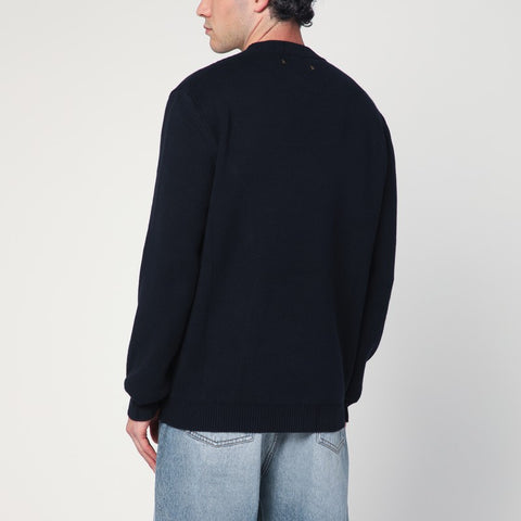 Golden Goose Golden Goose Dark blue sweater in cotton blend