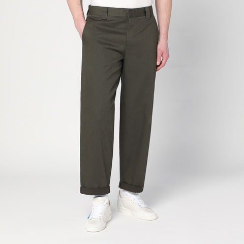 Golden Goose Golden Goose Dark green cotton-blend trousers