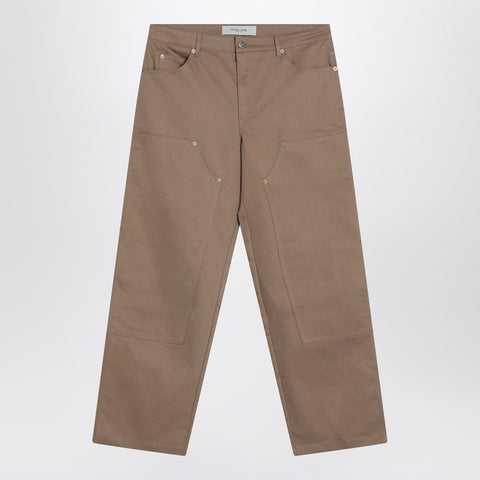 Golden Goose Golden Goose Beige cotton jeans with front patches