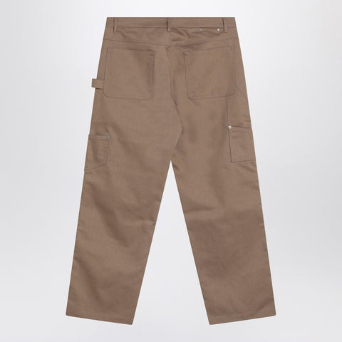 Golden Goose Golden Goose Beige cotton jeans with front patches