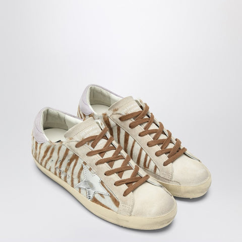 Golden Goose Golden Goose Super-Star sneakers in zebra pony hair