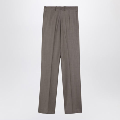 Golden Goose Golden Goose Light grey wool trousers with darts