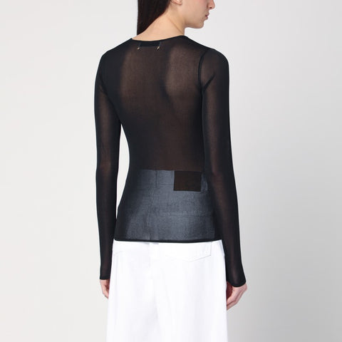 Golden Goose Golden Goose Black semi-transparent sweater