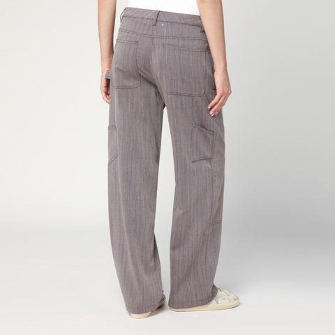 Golden Goose Golden Goose Light brown pants in chevron wool blend