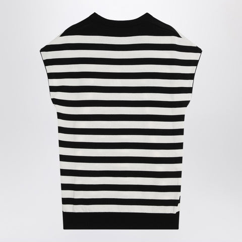 Dolce & Gabbana Dolce & Gabbana Dolce&Gabbana Sleeveless kimono-style striped sweater