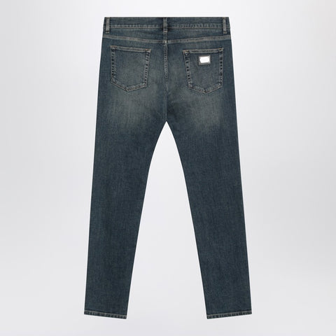 Dolce & Gabbana Dolce & Gabbana Dolce&Gabbana Slim stretch light blue washed jeans