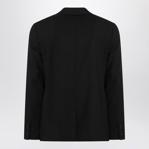 Ami Paris Ami Paris Single-Breasted Jacket Black Wool