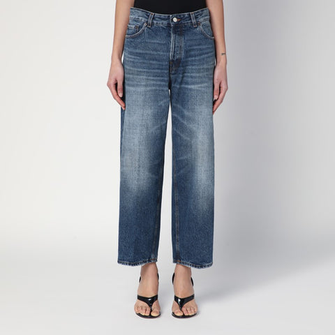 Haikure HAIKURE Washed-effect blue Betty jeans