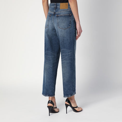 Haikure HAIKURE Washed-effect blue Betty jeans