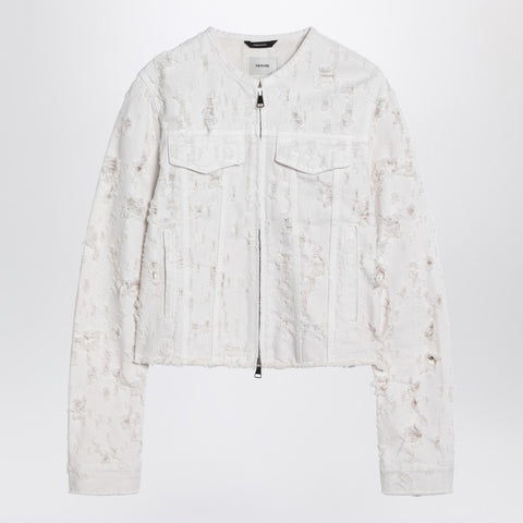 Haikure HAIKURE White jacket with rips