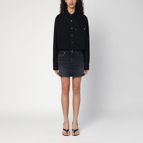 Haikure HAIKURE Washed black Tamu mini dress in denim