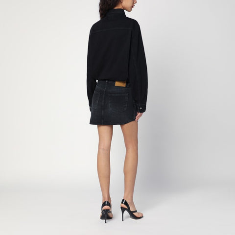 Haikure HAIKURE Washed black Tamu mini dress in denim