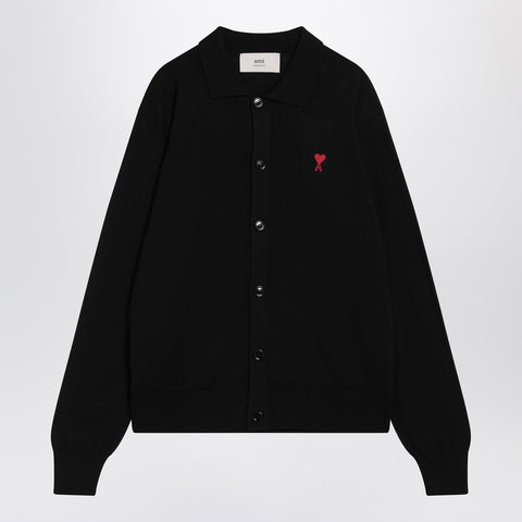 Ami Paris Ami Paris Ami De Coeur black cardigan