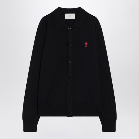 Ami Paris Ami Paris Ami De Coeur night blue cardigan