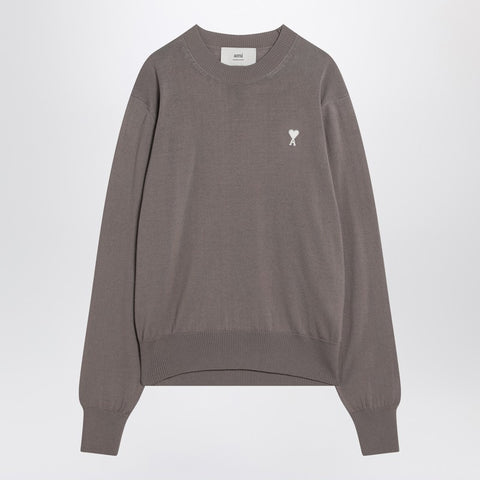 Ami Paris Ami Paris Ash-coloured Ami De Coeur sweater