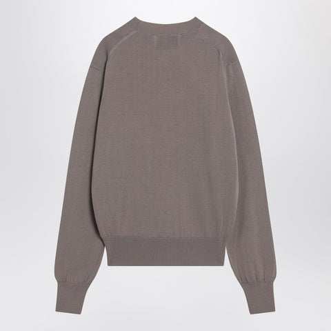 Ami Paris Ami Paris Ash-coloured Ami De Coeur sweater