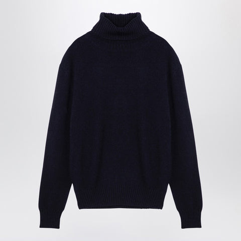 Ami Paris Ami Paris Navy cashmere turtleneck jumper