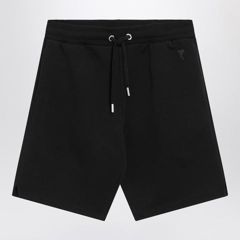 Ami Paris Ami Paris Black Ami de Coeur Shorts